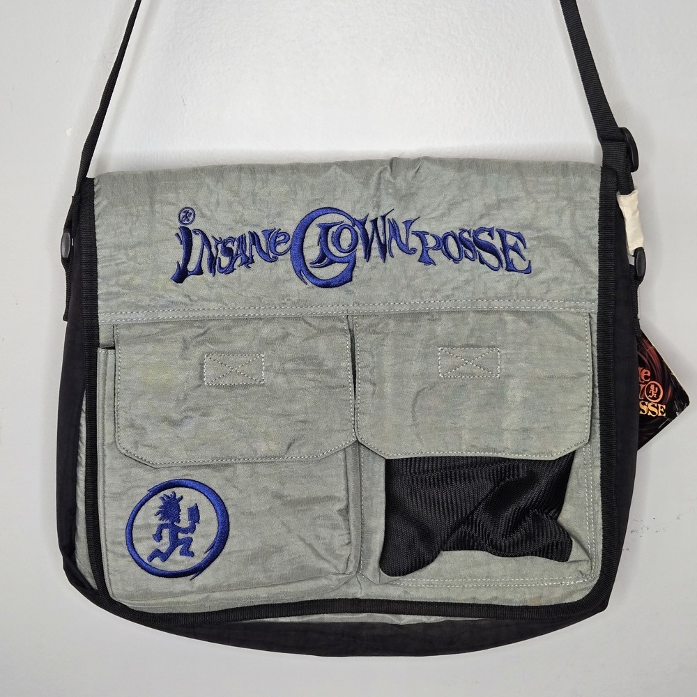 Vtg ICP Y2K 2005 Insane Clown Posse‎ laptop Messenger Bag Juggalo Hatchetman